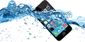 iPhone som tappas i vatten